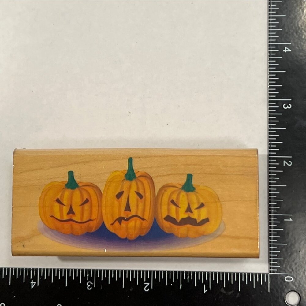 RARE Spooky Halloween Pumpkin Stamp From Canadian Maple Collections